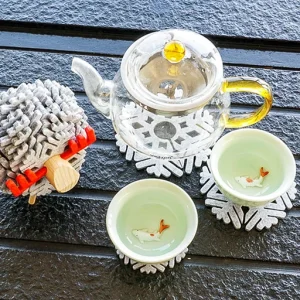 Sheep Shape Anti Slip Cup Pads Coasters Insulated Round Felt Cup Mats