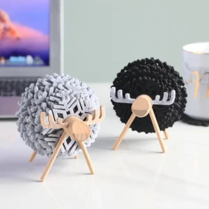 Sheep Shape Anti Slip Cup Pads Coasters Insulated Round Felt Cup Mats