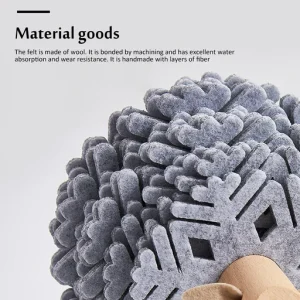 Sheep Shape Anti Slip Cup Pads Coasters Insulated Round Felt Cup Mats