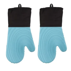 ThermoPro Silicone Heat Resistant Baking Oven Gloves Waterproof Microwave Oven Mitts Kitchen Cooking Baking Barbecue Gloves