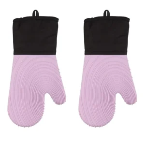 ThermoPro Silicone Heat Resistant Baking Oven Gloves Waterproof Microwave Oven Mitts Kitchen Cooking Baking Barbecue Gloves