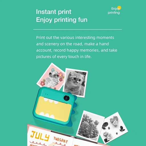 Instant Print Children's Camera Kids with Printing Toys