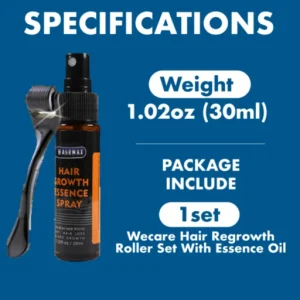 Hair Regrowth Roller Set With Essence Oil