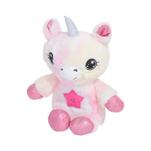 Baby Stuffed Animal Toy with Starry Light Projector
