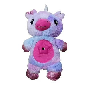 Baby Stuffed Animal Toy with Starry Light Projector