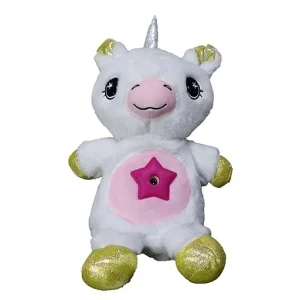 Baby Stuffed Animal Toy with Starry Light Projector