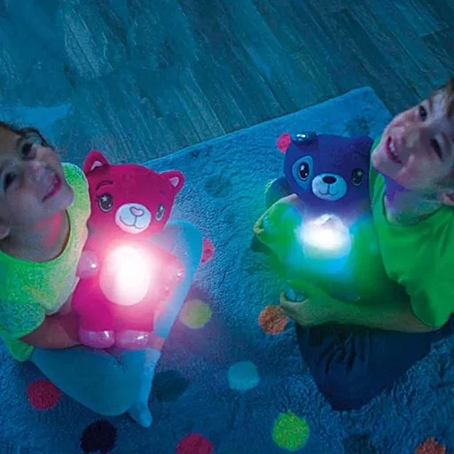 Baby Stuffed Animal Toy with Starry Light Projector