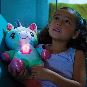 Baby Stuffed Animal Toy with Starry Light Projector