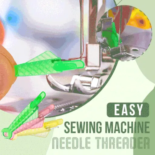 Mini Sewing Machine Needle Threader with Hook Plastic Needle Insertion Tool