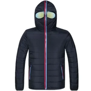 Hooded Winter Jacket with Glasses