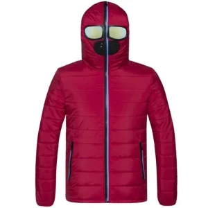 Hooded Winter Jacket with Glasses
