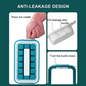 Portable Sealed Ice Cube Case Ice Ball Maker Tray
