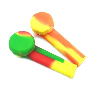 Colorful Silicone Traveling Smoking Pipes