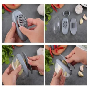 Manual Pressing Garlic Slicer Grater Cutter Masher