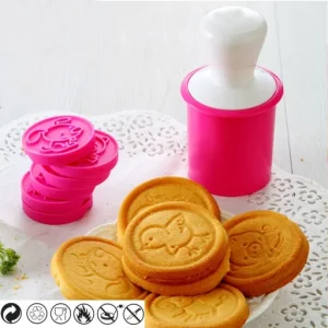 Non-Stick Cookie Stamp and Cutter