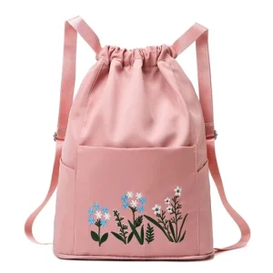 Multifunctional Fitness Travel Bag Folding Backpack Lightweight Large Sports Bag Hiking Daypack Bag for Women