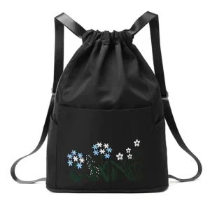 Multifunctional Fitness Travel Bag Folding Backpack Lightweight Large Sports Bag Hiking Daypack Bag for Women