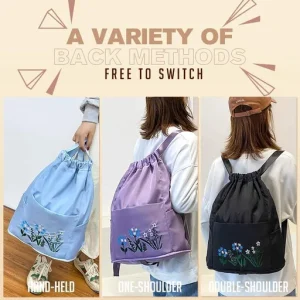 Multifunctional Fitness Travel Bag Folding Backpack Lightweight Large Sports Bag Hiking Daypack Bag for Women