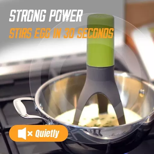 Auto Cooking Stirrer - 3 Speed Auto Handsfree Battery Operated Pot Sauce  Mixer