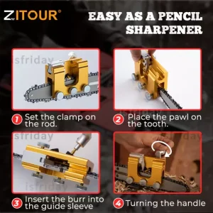 Chainsaw Chain Sharpening Jig