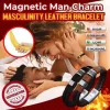 Magnetic Man Charm Masculinity Leather Bracelet