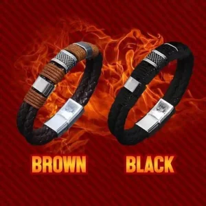 Magnetic Man Charm Masculinity Leather Bracelet