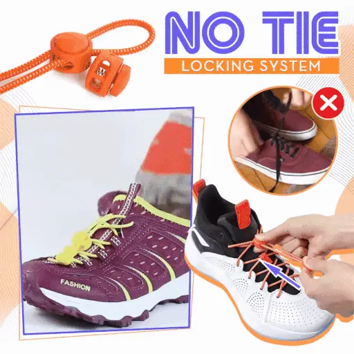No Tie Stretching Lock Shoelaces