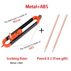 Profile Scribing Ruler Contour Gauge with Lock Adjustable Locking Precise Woodworking Measuring Gauge Measurement Tool