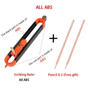 Profile Scribing Ruler Contour Gauge with Lock Adjustable Locking Precise Woodworking Measuring Gauge Measurement Tool