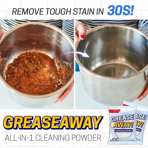 Grease Away Powder Cleaner, All-Purpose Magic Cleaning Powder