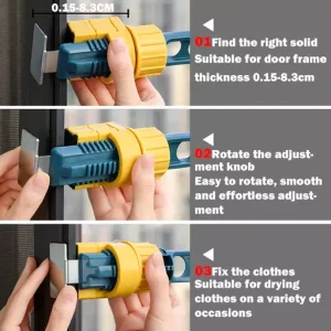 Outdoor Travel Portable Window Frame Clothes Hanger Portable Indoor Window Drying Rack Indoor Hanging Rack for Clothes
