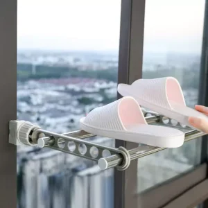 Outdoor Travel Portable Window Frame Clothes Hanger Portable Indoor Window Drying Rack Indoor Hanging Rack for Clothes
