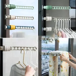 Outdoor Travel Portable Window Frame Clothes Hanger Portable Indoor Window Drying Rack Indoor Hanging Rack for Clothes