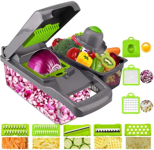  Vegetable Chopper, Onion Chopper, Mandolin Slicer, Pro