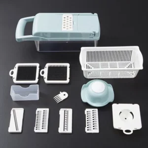 11 in 1 Vegetable Chopper Fruit Slicer Mandoline Slicer Cutter with Drain Basket Potato Onion Chopper Dicer