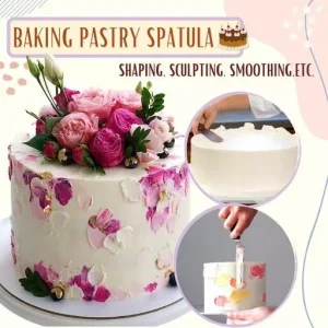 5 Pcs Stainless Steel Baking Pastry Spatulas