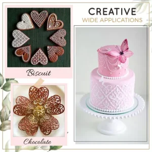 Cake Lace Decoration Stencil Set of 10