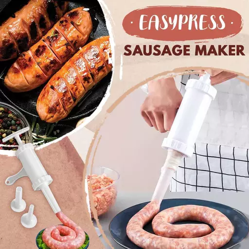 Sausage Stuffer - Homemade Manual Sausage Maker, Fast Meat Filling Machine,  Food Grade Kitchen Sausage Stuffer Tool for Household Use (3 Stuffing