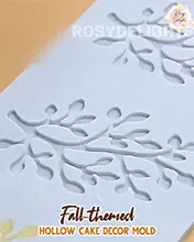 Fall-Themed Hollow Cake Decor Mold
