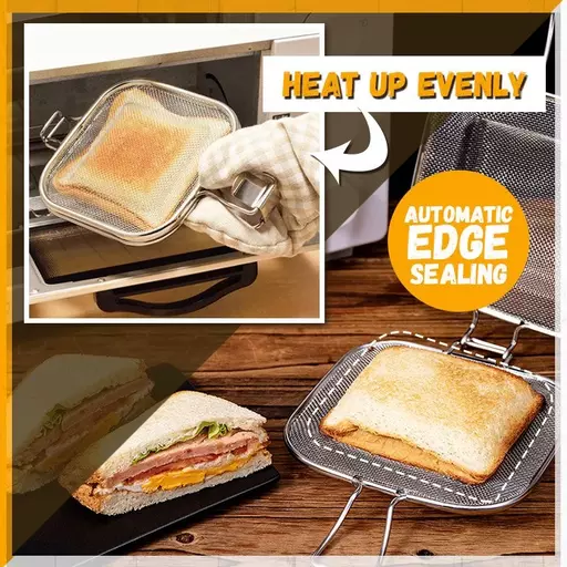 Portable Sandwich Roasting Rack Non-Stick Collapsible Rectangle Wire Rack