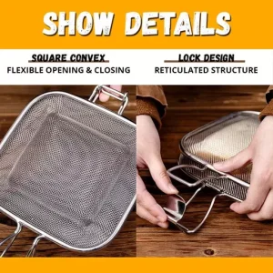 Portable Sandwich Roasting Rack Non-Stick Collapsible Rectangle Wire Rack