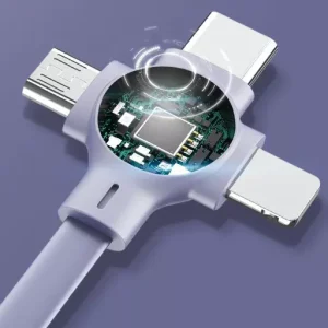Three in One Charging Cable Roll Macaron Telescopic Storage Bracket
