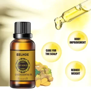 Belly Drainage Ginger Oil, Lymphatic Drainage Ginger Oil, Slimming Tummy Ginger Oil, Ginger Essential Oil