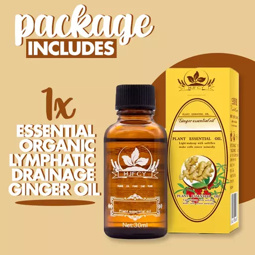 Essential Organic Lymphatic Drainage Ginger Oil