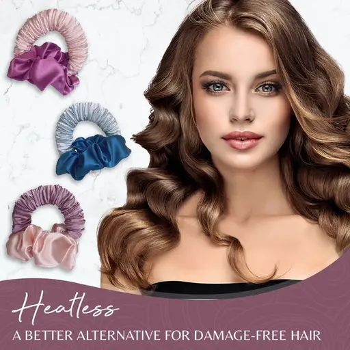 Heatless Hair Curling Roller Scrunchie Kit