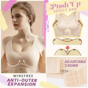 Seamless Front Buckle Support Bra