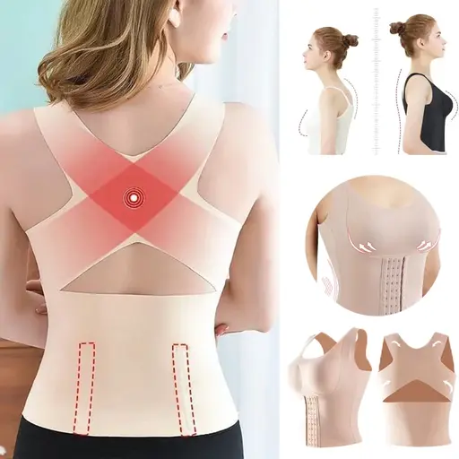 Women 3-in-1 Body Shapewear Posture Corrector Underwear