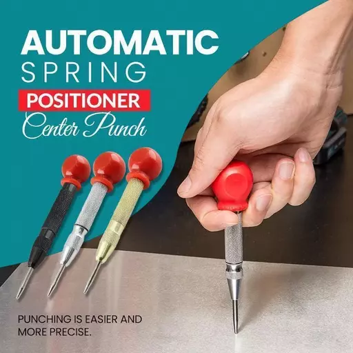 Automatic Spring Positioner Center Punch Drill Bit