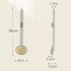 Long Handle Detachable Bath Massager Brush