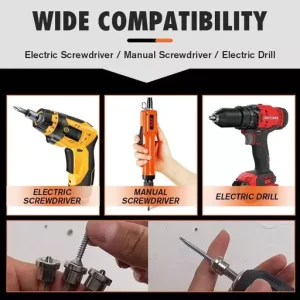 Magnetic Positioning Screwdriver Bits Woodworking Screw Hex Shank Positioning Bit Batch Head